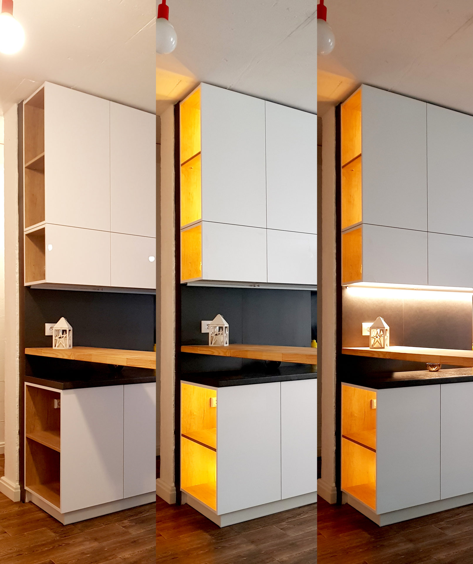 дизайн красной кухни