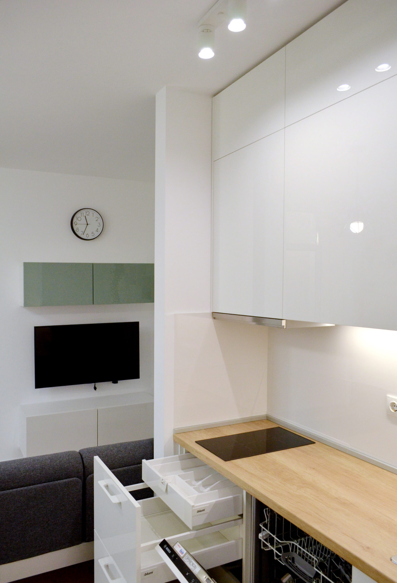 интерьер маленькой кухни