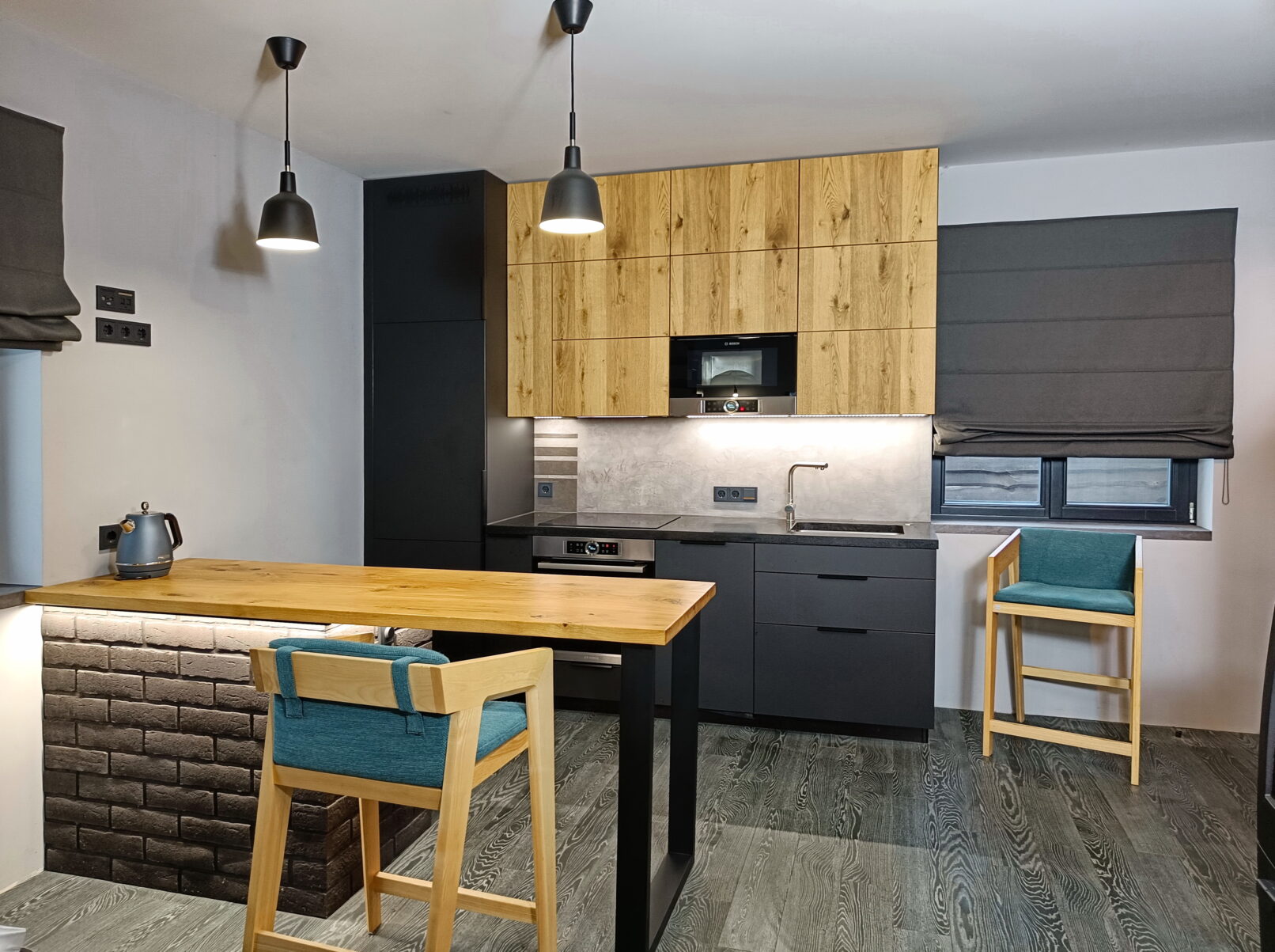 Фасады шпонированные натуральным дубом